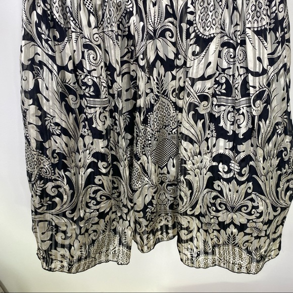 New Anna Sui Strapless Silk Dress 8 - Picture 4 of 11